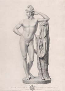 Parijs leunend op een boomstronk, 1817 door Giovanni Battista Balestra