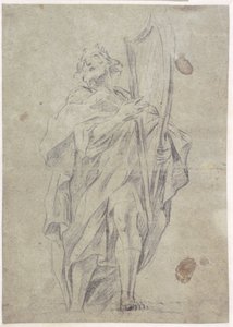 Koning David met zijn harp door Giovanni Battista Beinaschi