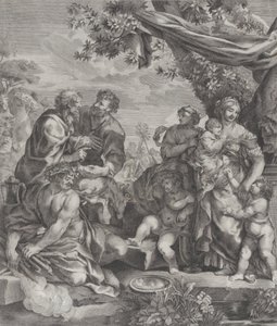Allegorisch Tafereel met een Offerlam, 1640-70 door Giovanni Battista Bonacina