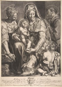 Maagd en Kind met Sint Catharina, Franciscus van Assisi en Johannes de Doper