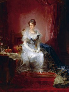 Portret van Marie Louise, Hertogin van Parma door Giovanni Battista Borghesi