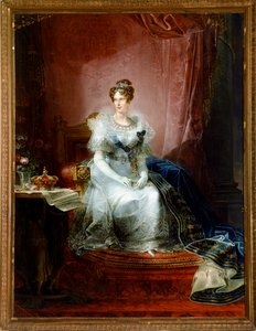 Portret van Marie Louise van Habsburg Lorraine, keizerin van Frankrijk door Giovanni Battista Borghesi