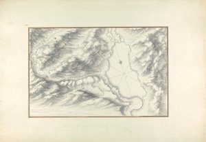 Plan van het Meer van Tiberias door Giovanni Battista Borra