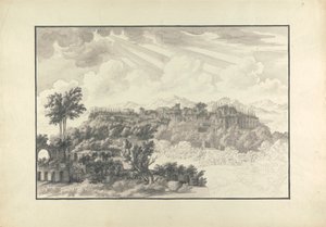 Onafgewerkte Zicht op de Palatijn in Rome door Giovanni Battista Borra