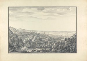 Uitzicht op Tivoli in de Richting van de Noordwind door Giovanni Battista Borra