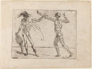 Uit "Bizzarie di varie Figure" door Giovanni Battista Bracelli