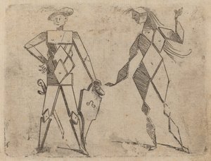 Uit "Bizzarie di varie Figure" door Giovanni Battista Bracelli