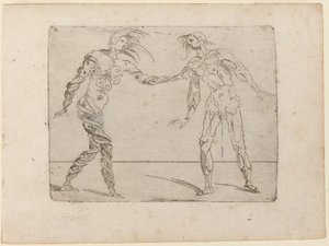 Uit "Bizzarie di varie Figure" door Giovanni Battista Bracelli
