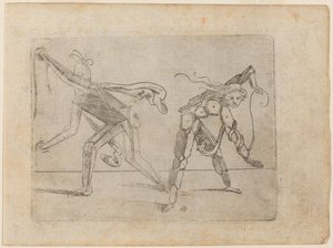 Uit "Bizzarie di varie Figure" door Giovanni Battista Bracelli