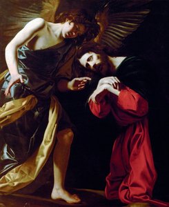 Christus op de Olijfberg door Giovanni Battista Caracciolo