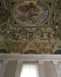 De val van Phaeton (1625) - Fresco en trompe l