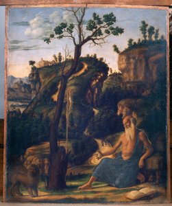 Sint Hiëronymus in de woestijn, 1493-94 door Giovanni Battista Cima da Conegliano