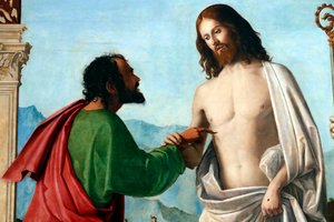 De ongeloof van Sint Thomas door Giovanni Battista Cima da Conegliano