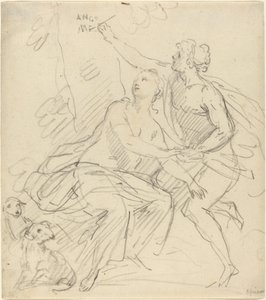Angelica en Medoro door Giovanni Battista Cipriani
