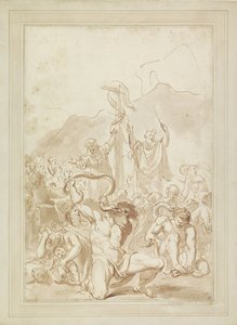 De aanbidding van de koperen slang door Giovanni Battista Cipriani