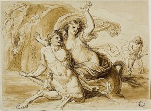 De Verkrachting van Deianira door Giovanni Battista Cipriani