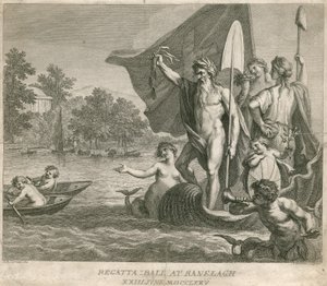 Regatta Bal in Ranelagh Gardens, Millbank, Londen, 23 juni 1775