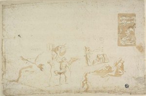 Schetsen van mythologische onderwerpen door Giovanni Battista Cipriani
