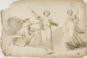 Thalia, Clio en Melpomene door Giovanni Battista Cipriani