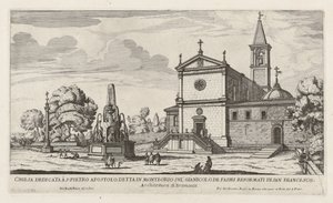 Kerk gewijd aan S. Pietro Apostolo (Kerk van San Pietro in Montorio) door Giovanni Battista Falda