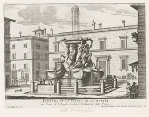 Fontana delle Tartarughe op Piazza Mattei te Rome