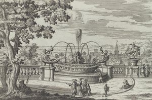 Fontana di Belvedere in Frascati door Giovanni Battista Falda