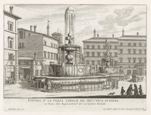Fonteinen op Piazza Farnese te Rome