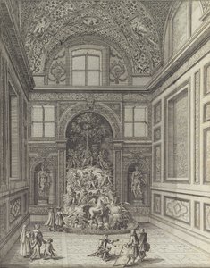Stanza de Venti in het Theater van Belvedere van Frascati door Giovanni Battista Falda