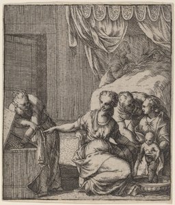 De Geboorte van de Maagd door Giovanni Battista Fontana