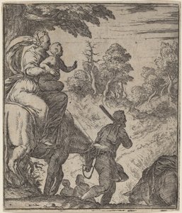 De Vlucht naar Egypte door Giovanni Battista Fontana