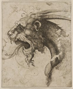 Hoofd van een Chimera door Giovanni Battista Franco