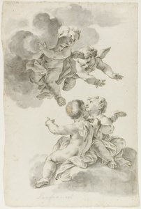Vier Putti door Giovanni Battista Gaulli