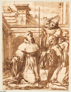 Een scène uit het leven van St. Nicolaas van Tolentino