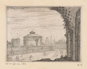 Resten van de Thermen van Diocletianus te Rome