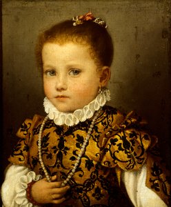 Meisje van de familie Redetti door Giovanni Battista Moroni