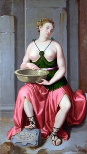 Portret van de Romeinse vestalin Tuccia door Giovanni Battista Moroni