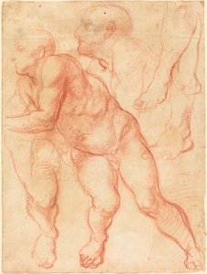 Studies van een Mannelijke Naakt door Giovanni Battista Naldini