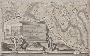 Nieuwe Plattegrond van Rome Uitgegeven door Giambattista Nolli in het Jaar 1748, bekend als La Pianta Grande di Roma