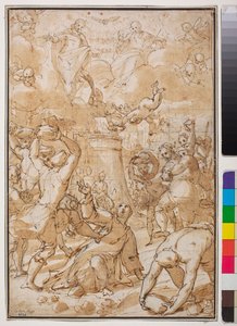 De steniging van St. Stefanus, begin 17e eeuw door Giovanni Battista Paggi