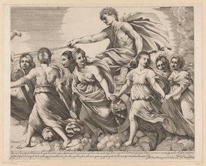 Apollo en Aurora (rechterdeel) door Giovanni Battista Pasqualini