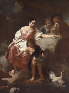 Pastorale scène, 1740 door Giovanni Battista Piazzetta