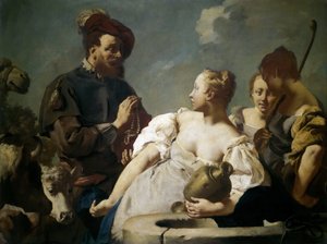 Rebecca bij de bron, c. 1740