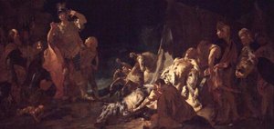 De Dood van Darius door Giovanni Battista Piazzetta