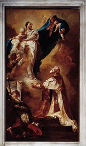 Maagd verschijnt aan Sint Filippus Neri door Giovanni Battista Piazzetta