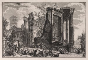 Andere Zicht op de Tempel van de Sibylle in Tivoli, uit Vedute di Roma (Gezichten van Rome) door Giovanni Battista Piranesi