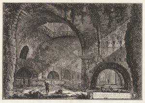 Een andere blik op de Villa van Maecenas in Tivoli, uit Vedute di Roma door Giovanni Battista Piranesi