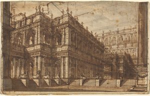 Een Oud Forum met Portieken door Giovanni Battista Piranesi