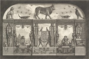 Oud-Egyptisch ornament, 1769 door Giovanni Battista Piranesi