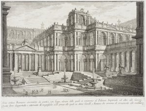 Oud Forum Omgeven door Portieken, ca. 1743 door Giovanni Battista Piranesi