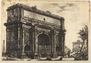 Boog van Septimius Severus door Giovanni Battista Piranesi